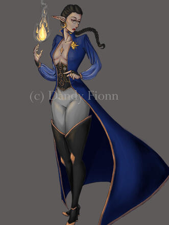 my OC Fabien (drawn in 2023), drawn and colored digitally. full-body, no background.